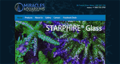 Desktop Screenshot of miraclesaquariums.com